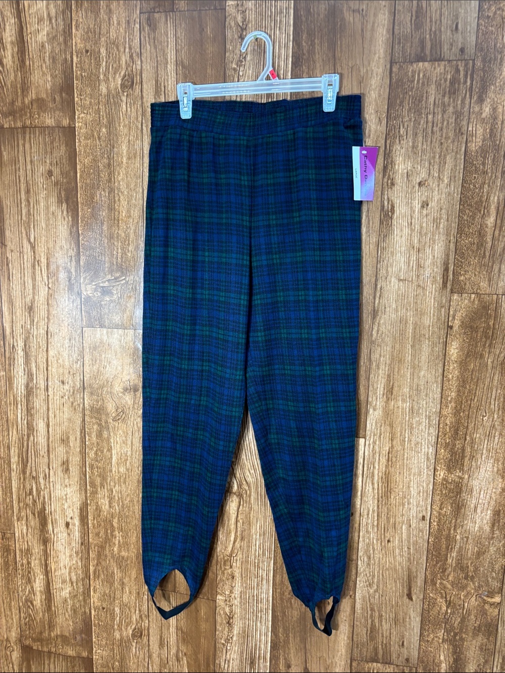 Cathy Daniels Green & Blue Black Watch Tartan Plaid Garment